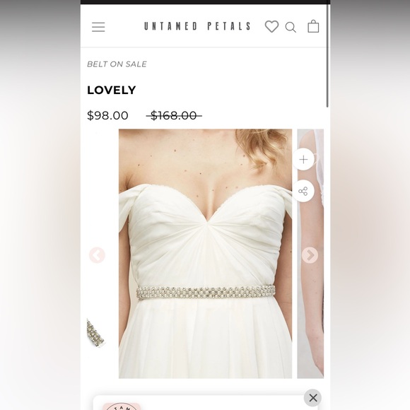 New Untamed Petals Lovely Pearl Belt - Picture 4 of 4